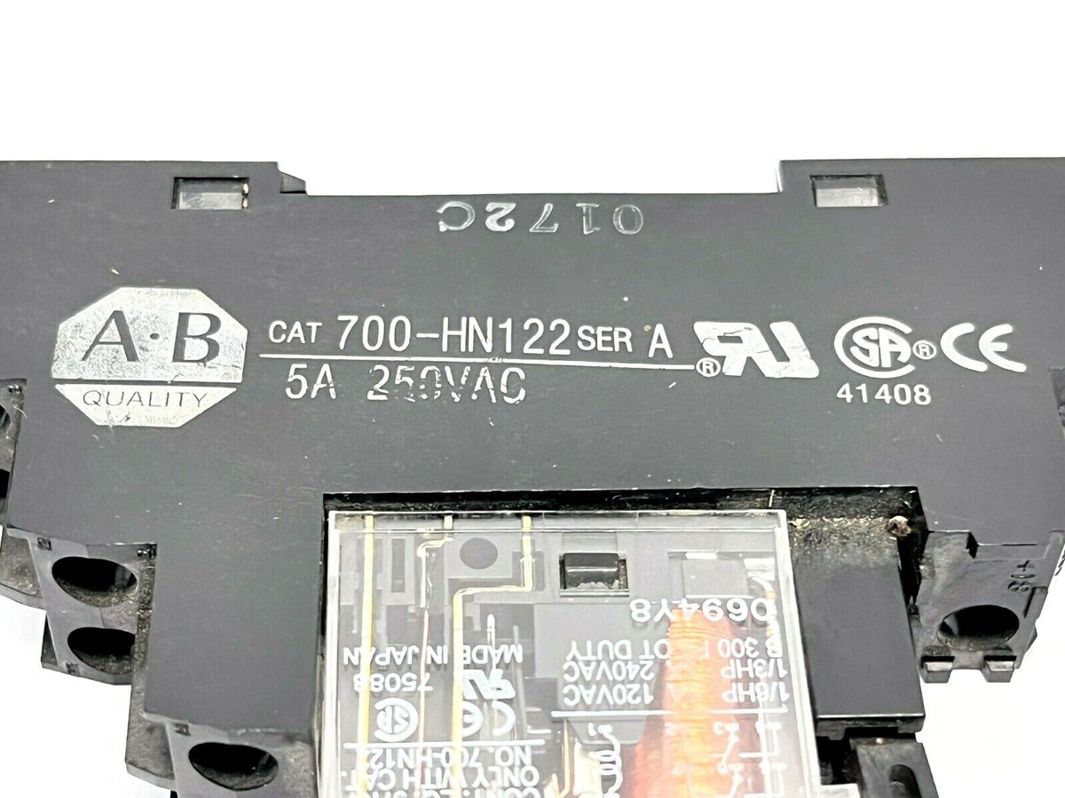 Allen Bradley 700-HN122 Ser. A Relay Base w/ 700-HK32Z24 Ser. A Relay - Maverick Industrial Sales