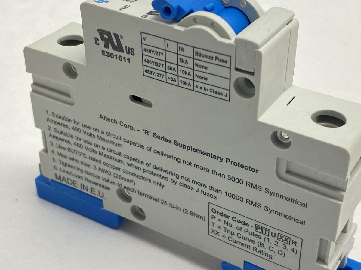 1CU3R | Altech Corp Miniature Circuit Breaker 1-Pole 3A 480Y/277VAC - New – Open box - Maverick Industrial Sales