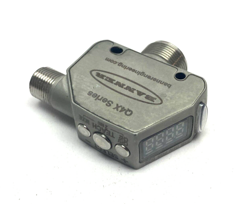 Banner Q4XTKLAF600-Q8 IO-Link Rugged Laser Distance Sensor 10-30VDC 801918 - Maverick Industrial Sales