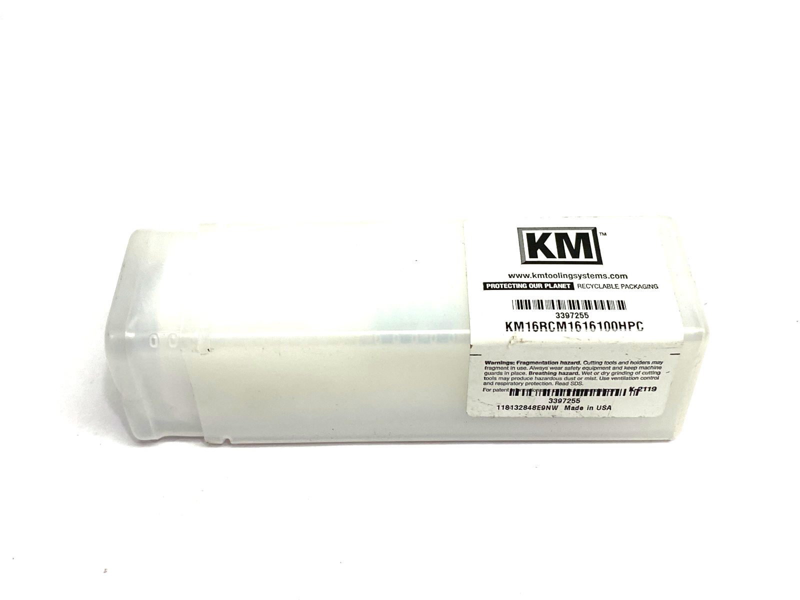 3397255 | Kennametal KM Micro™ Clamping Unit Square Shank KM16RCM1616100HPC - New - Maverick Industrial Sales