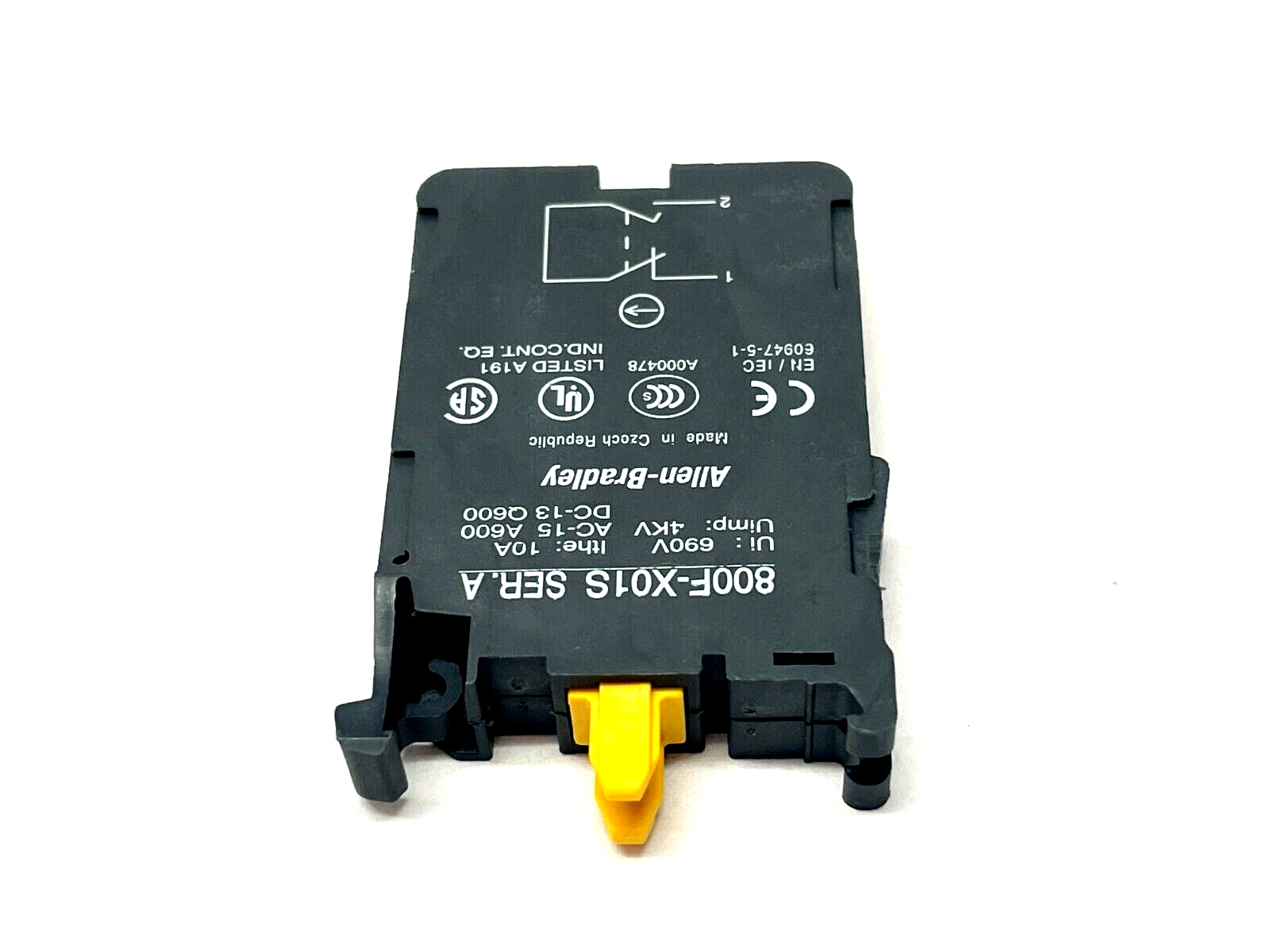 Allen Bradley 800F-X01S Ser. A 22mm Contact Block LOT OF 2 - Maverick Industrial Sales