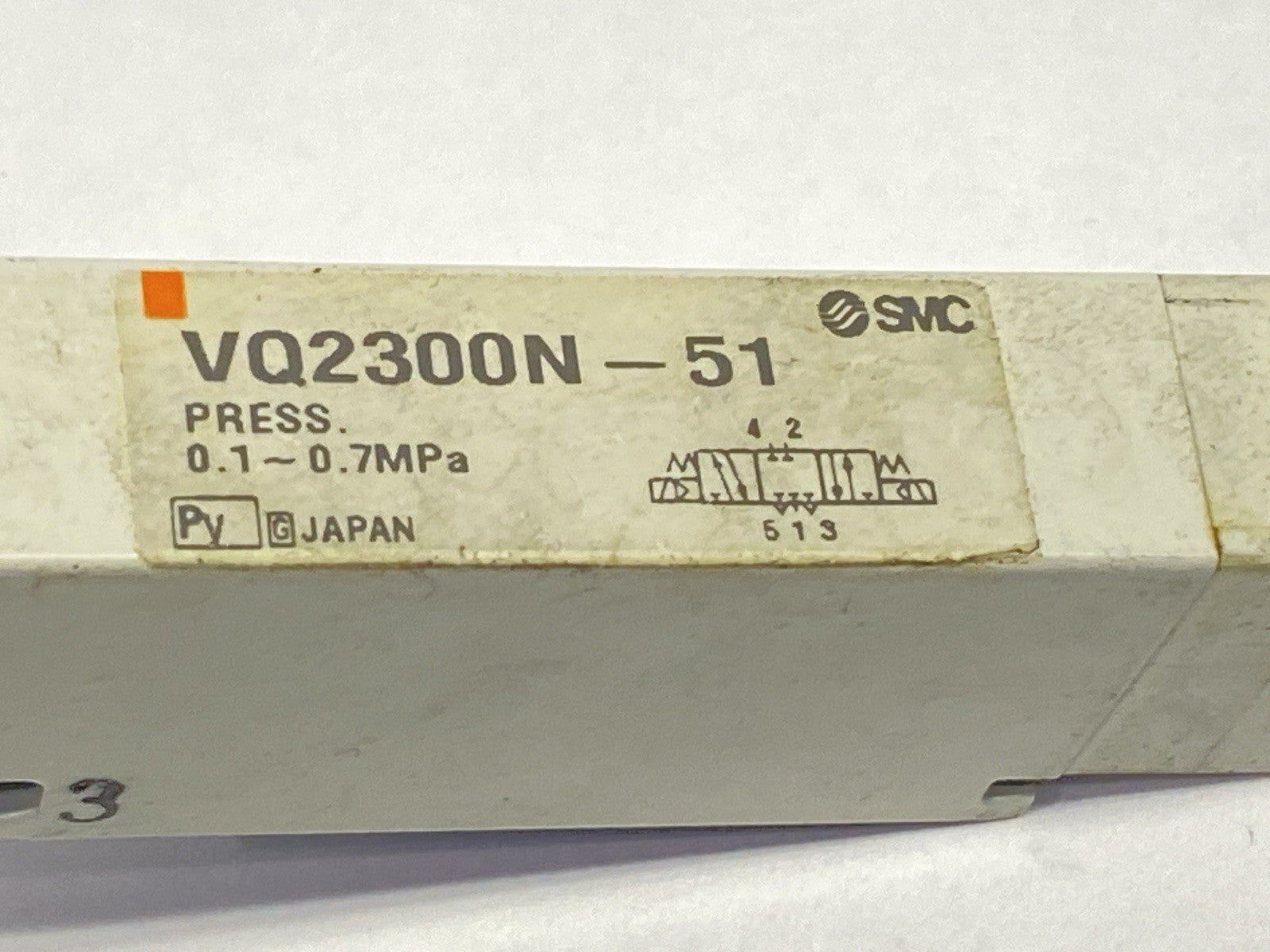 VQ2300N-51 | SMC Pneumatic 4-Way Solenoid Valve 3-Position - Used - Maverick Industrial Sales