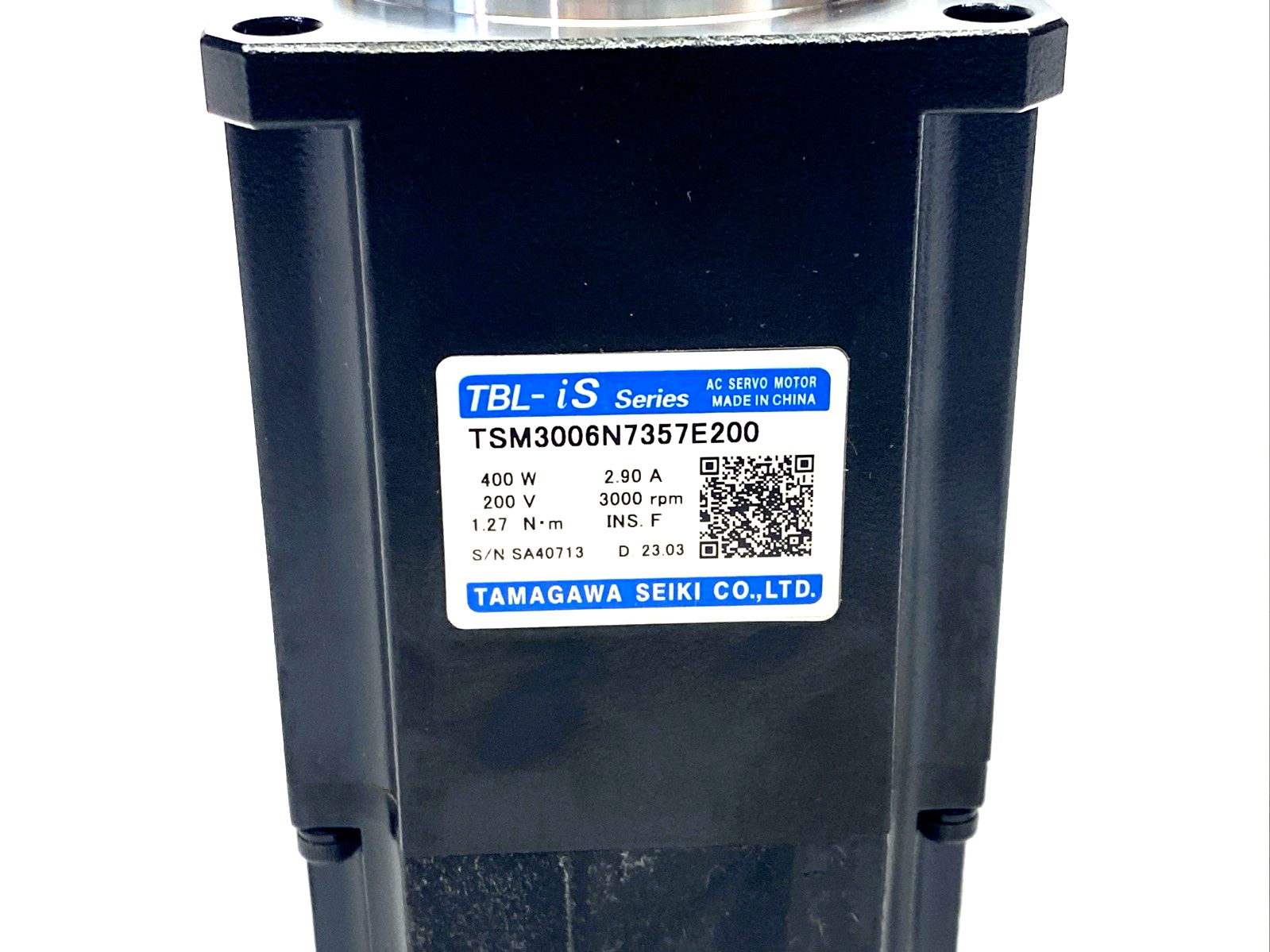 Tamagawa Seiki TSM3006N7357E200 TBL-iS Series AC Servo Motor 400W 200V 2.90A - Maverick Industrial Sales