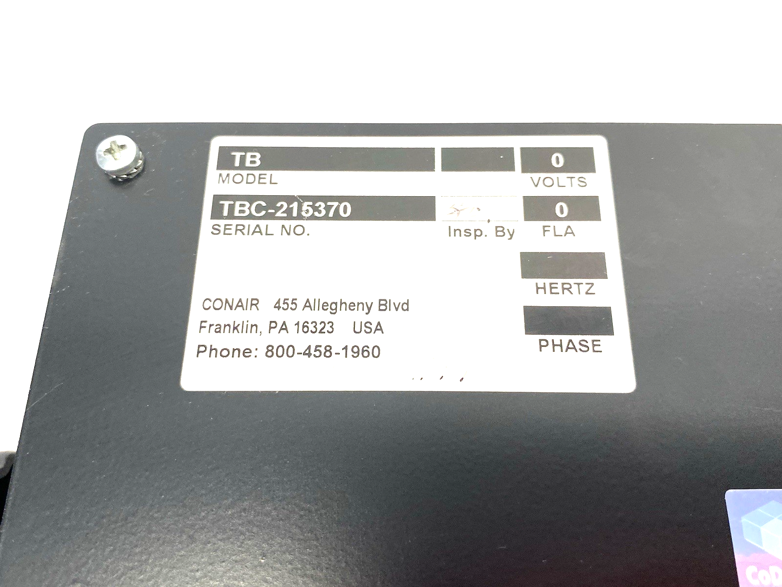Conair TB TrueBlend™ Gravimetric Batch Blender HMI Display Interface Module - Maverick Industrial Sales