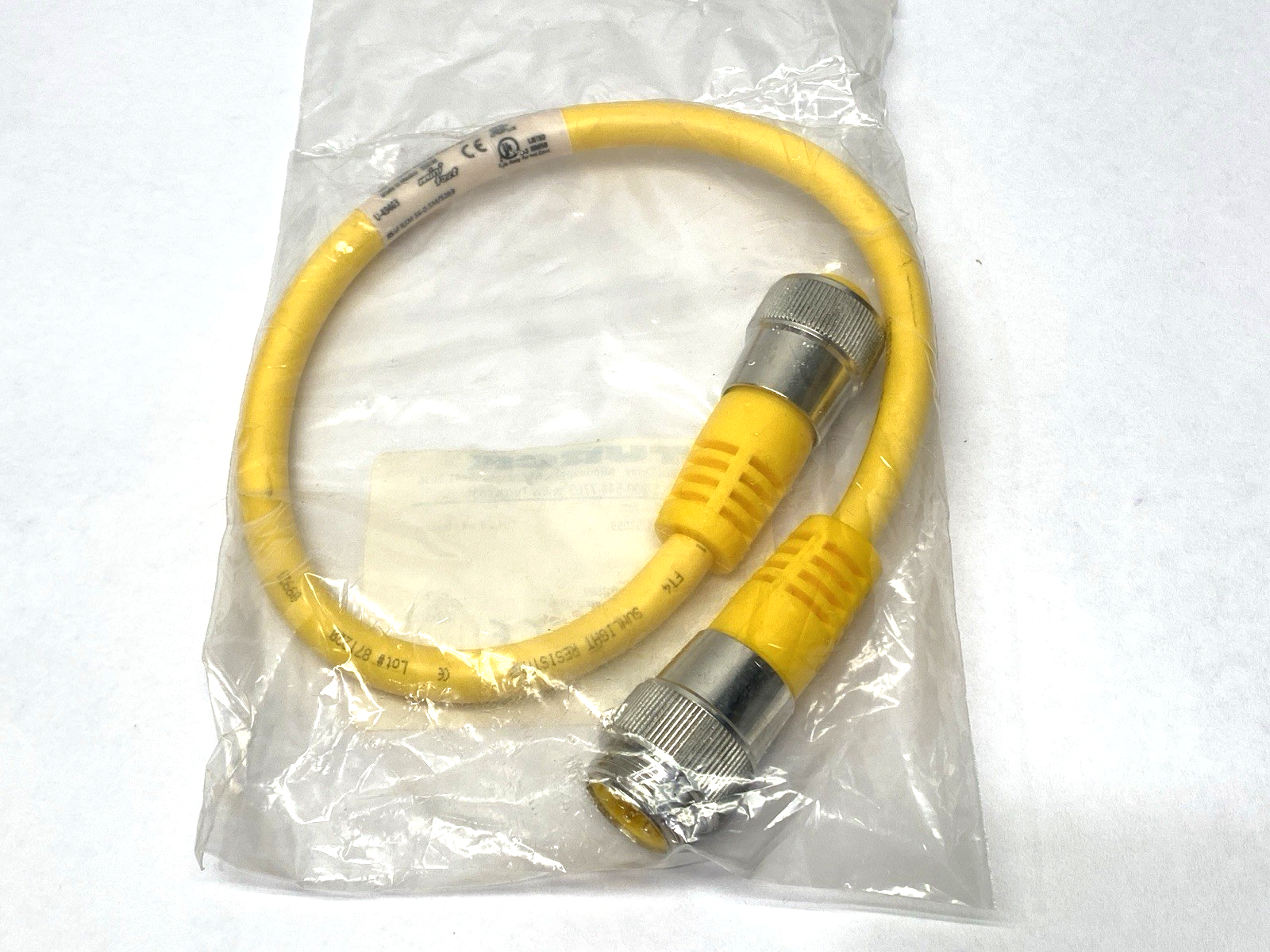 RSM RKM 56-0.5M/S305 | Turck 9 Double End Power Cable Male to Female 7/8" U-49463 - New - Maverick Industrial Sales