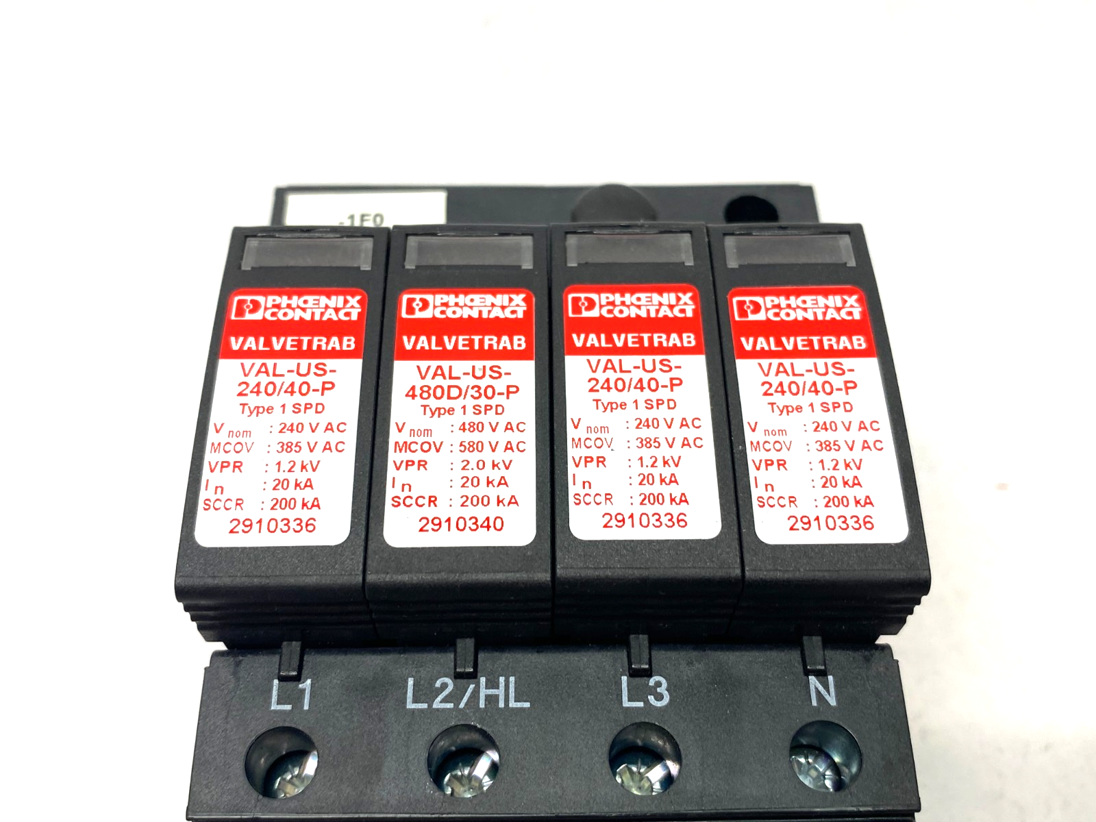Phoenix Contact VAL-US-480HLD/30/3+1V-FM Surge Protection Device 4-Chan 2910387 - Maverick Industrial Sales