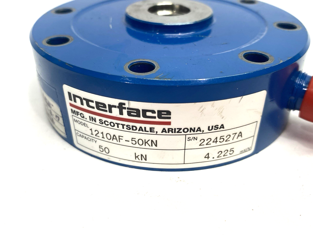 Interface 1210AF-50KN Precision Low-Profile Load Cell, Standard, Universal, 50kN - Maverick Industrial Sales
