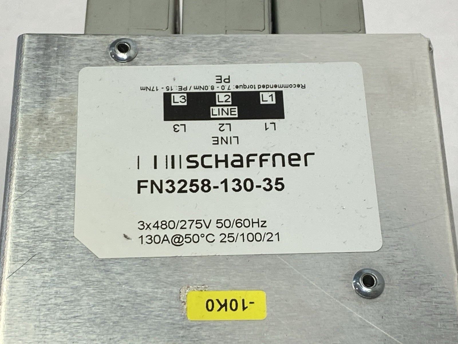 Schaffner FN3258-130-35 Ultra-Compact EMC/RFI Filter 130A 3x480/275V - Maverick Industrial Sales