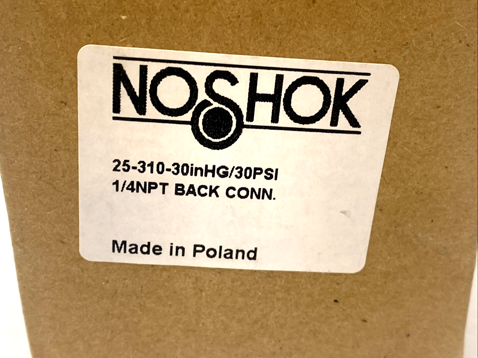 25-310-30inHG/30PSI | Noshok 2.5" Liquid Filled Gauge -30inHg to 30 PSI - New – Open box - Maverick Industrial Sales