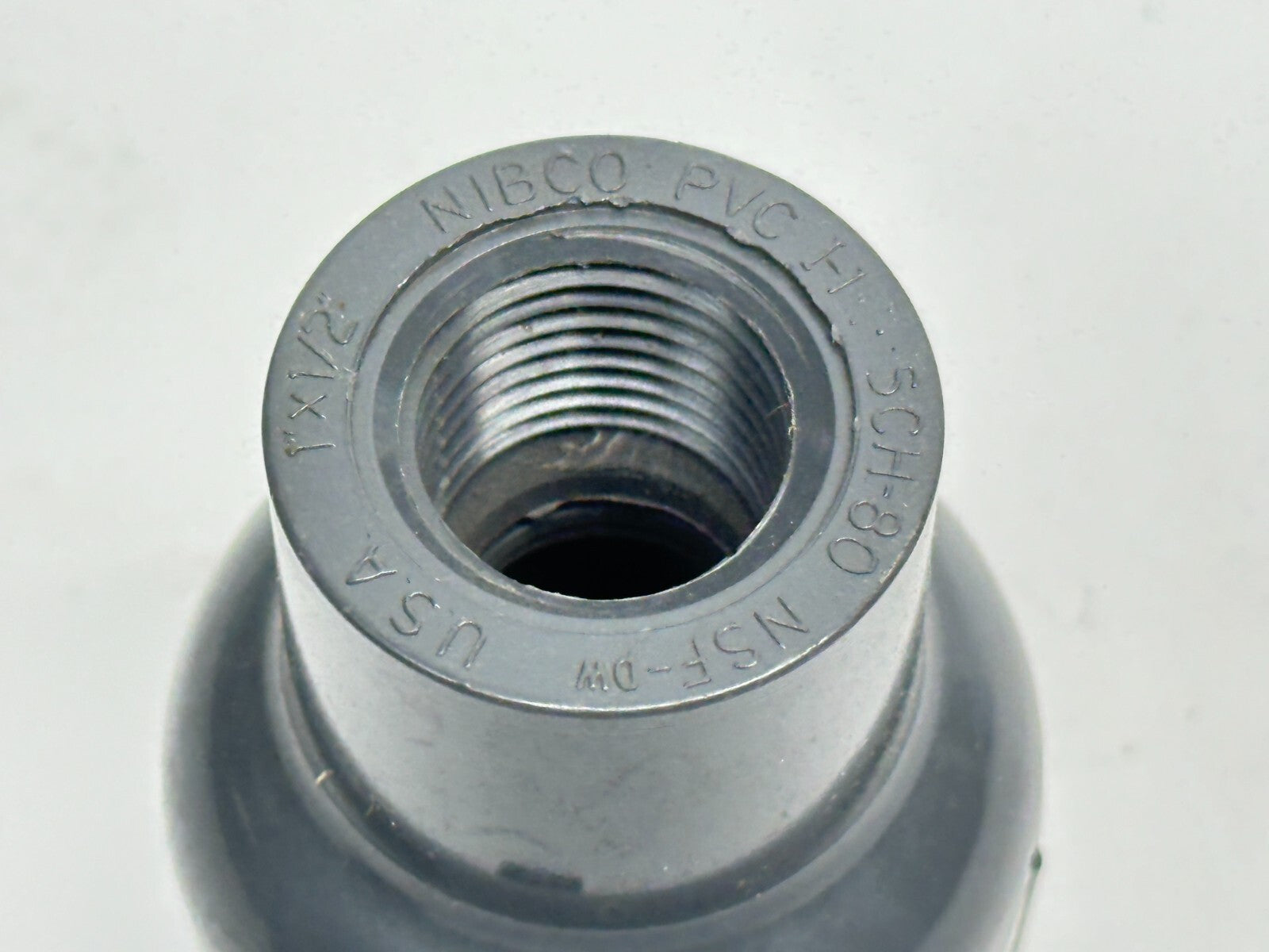 Nibco 450133R 1" x 1/2" PVC Reducing Coupling FPT x FPT Schedule 80 LOT OF 2 - Maverick Industrial Sales