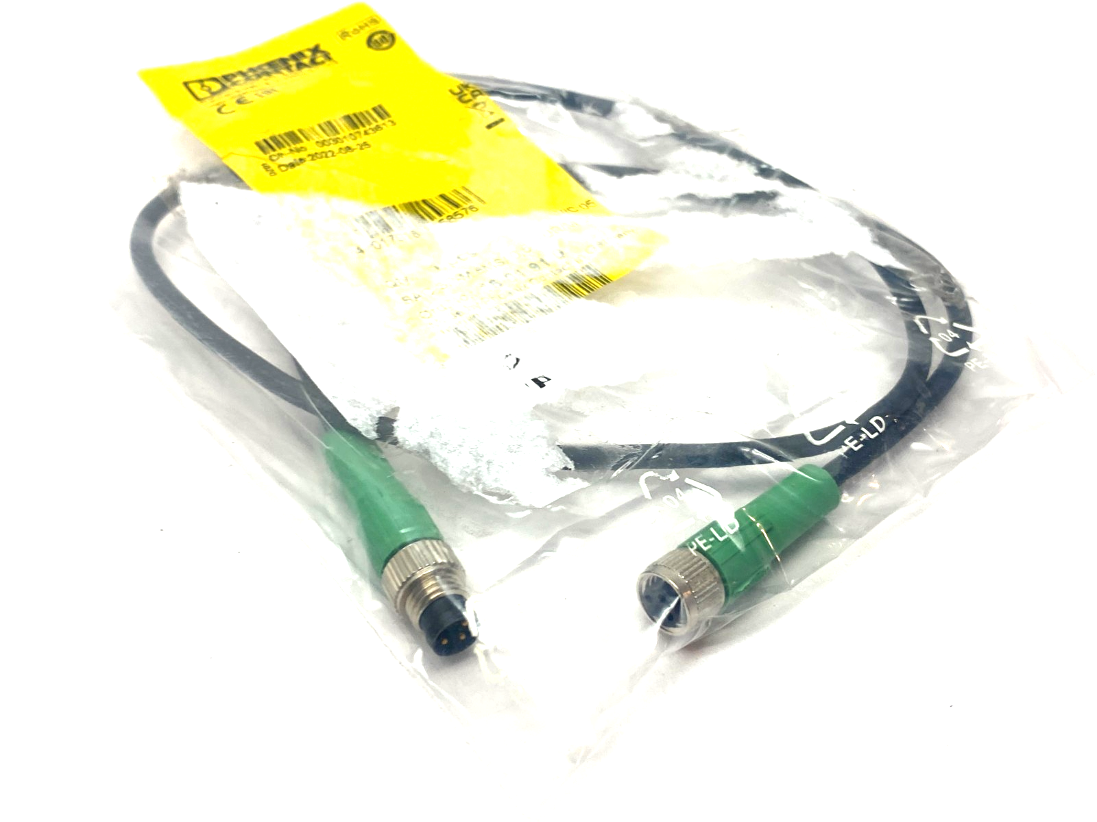 Phoenix Contact SAC-3P-M 8MS/0,6-PUR/M 8FS Double Ended Cordset 3-Pos. 1681910 - Maverick Industrial Sales