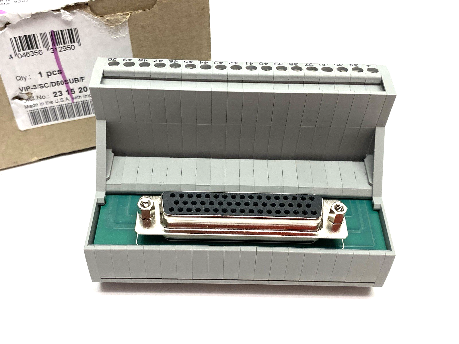 VIP-3/SC/D50SUB/F | Phoenix Contact VARIOFACE Termination Board Module 2315201 - New – Open box - Maverick Industrial Sales