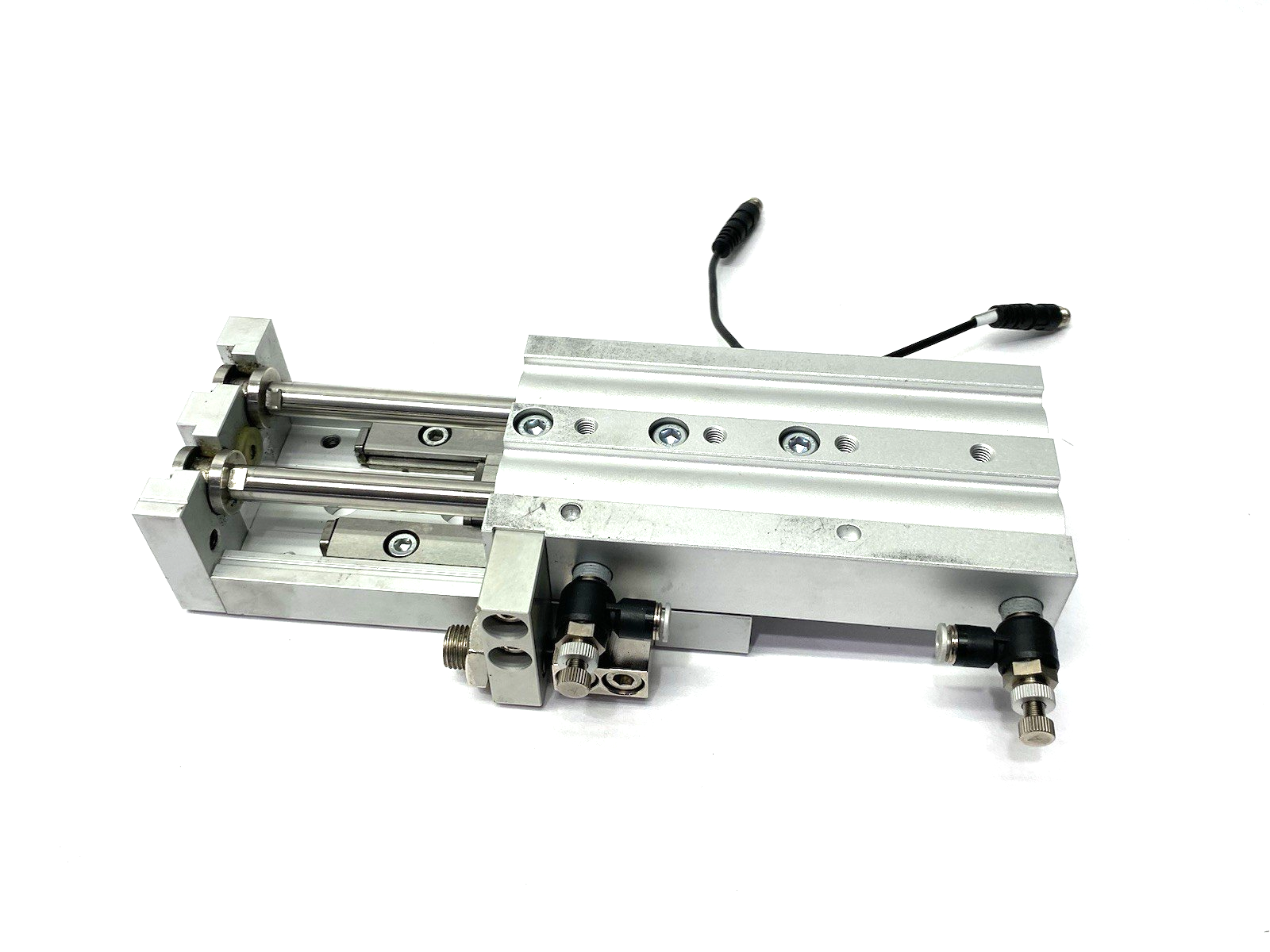 SMC MXS20-75 Guided Slide Table Cylinder 75mm Stroke Adjustable w/ Auto Switches - Maverick Industrial Sales