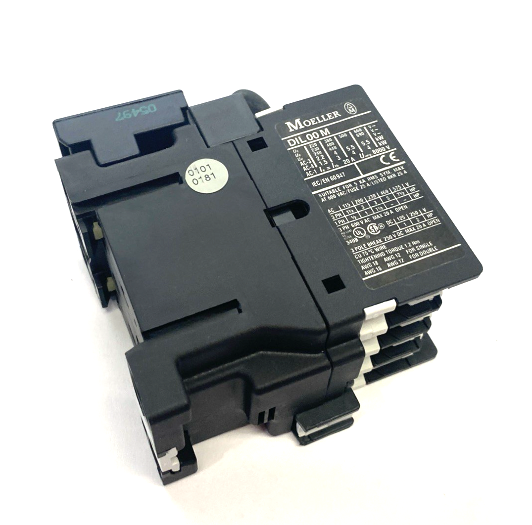 DIL00M | Moeller Power Contactor 3-Phase 20A w/ RC B DIL 48 - Used - Maverick Industrial Sales