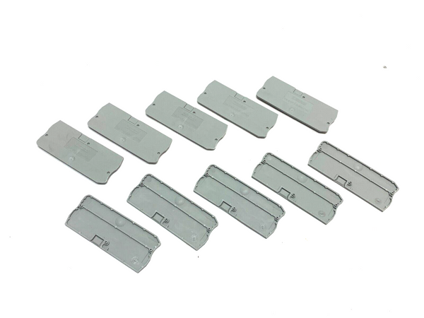 Phoenix Contact D-ST 2,5-QUATTRO Terminal End Cover Gray 3030514 LOT OF 10