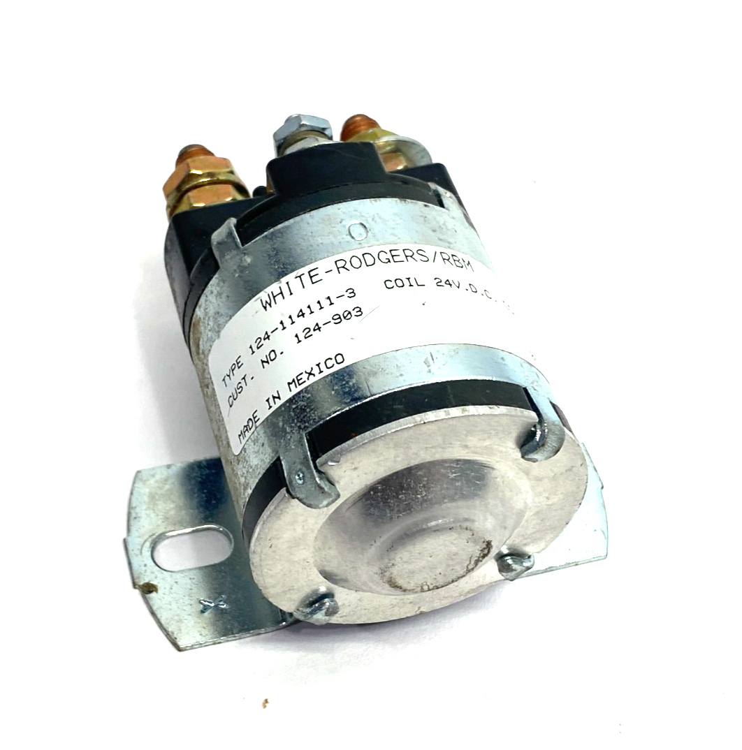 124-114111-3 | White-Rodgers/RBM Power Coil Contactor 24 VDC, Continuous - Used - Maverick Industrial Sales