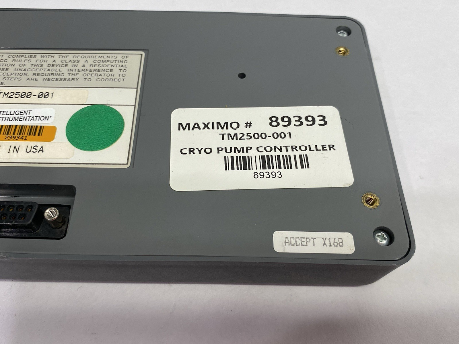 TM2500-001 | Intelligent Instrumentation On-Board Monitor Control Panel Interface - Used - Maverick Industrial Sales