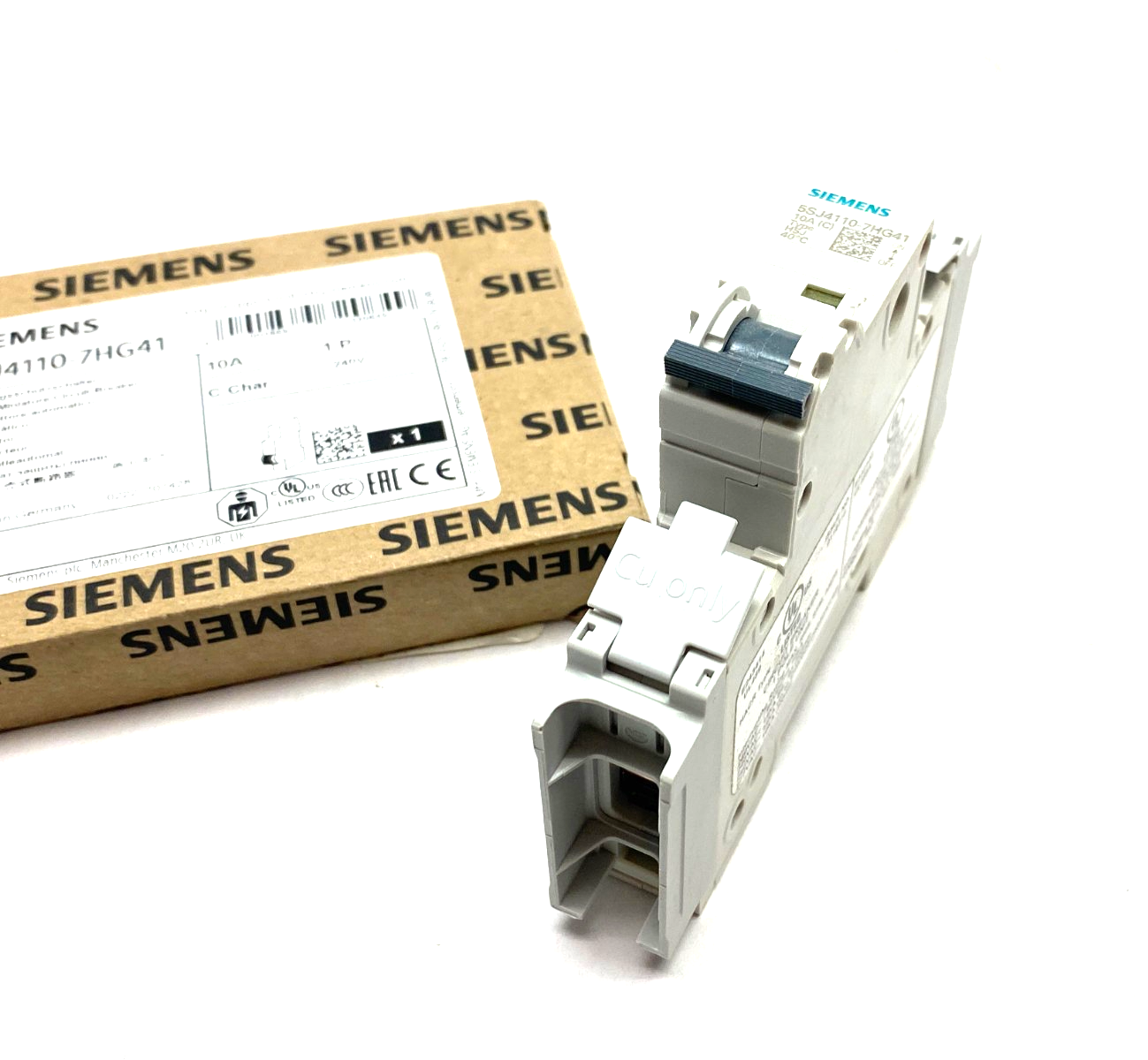 Siemens 5SJ4110-7HG41 Miniature Circuit Breaker 10A 1-Pole C-Char. - Maverick Industrial Sales