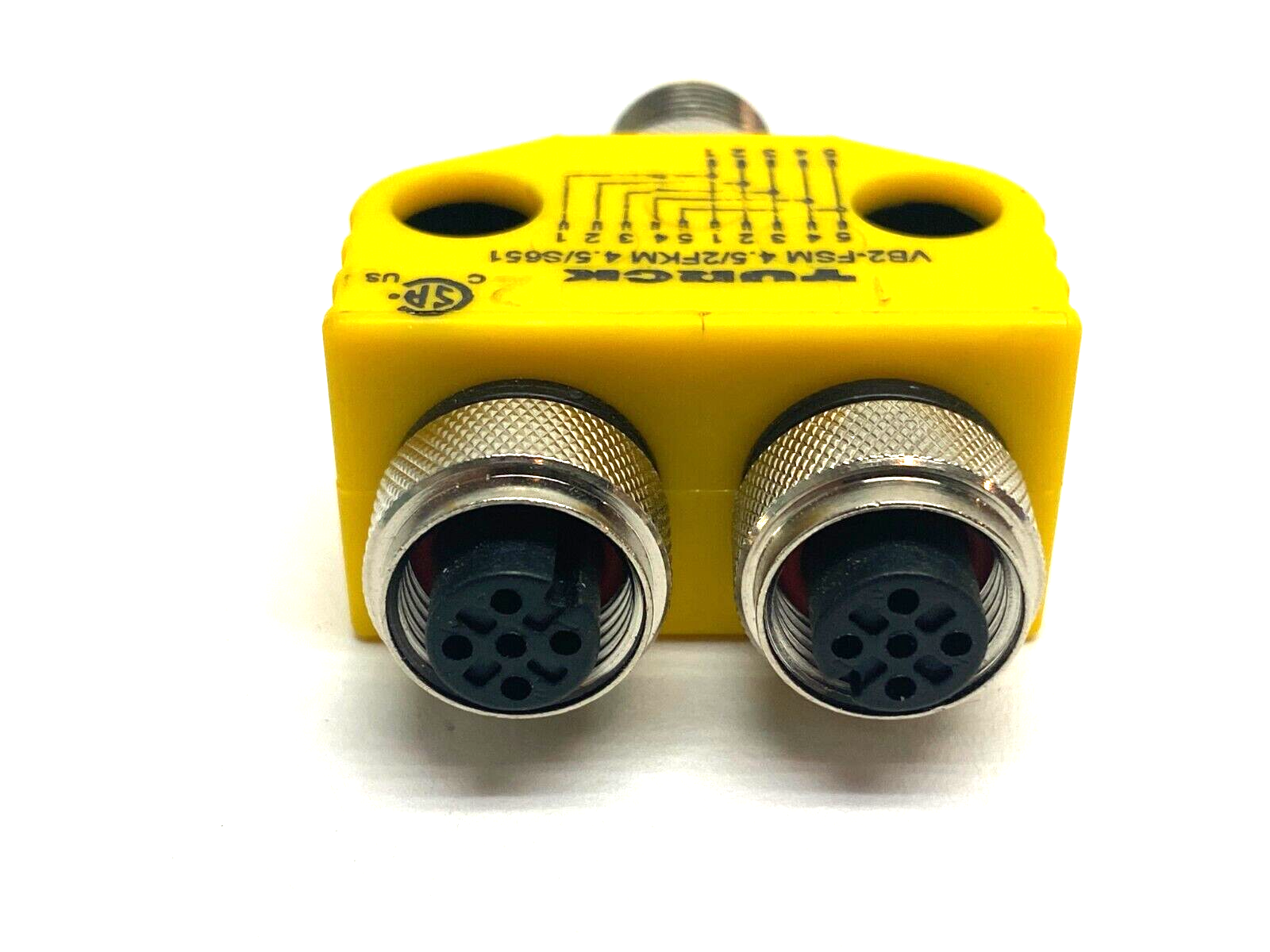 Turck VB2-FSM 4.5/2FKM 4.5/S651 Cable Splitter 2-Branch M12 Eurofast U0098-2 - Maverick Industrial Sales