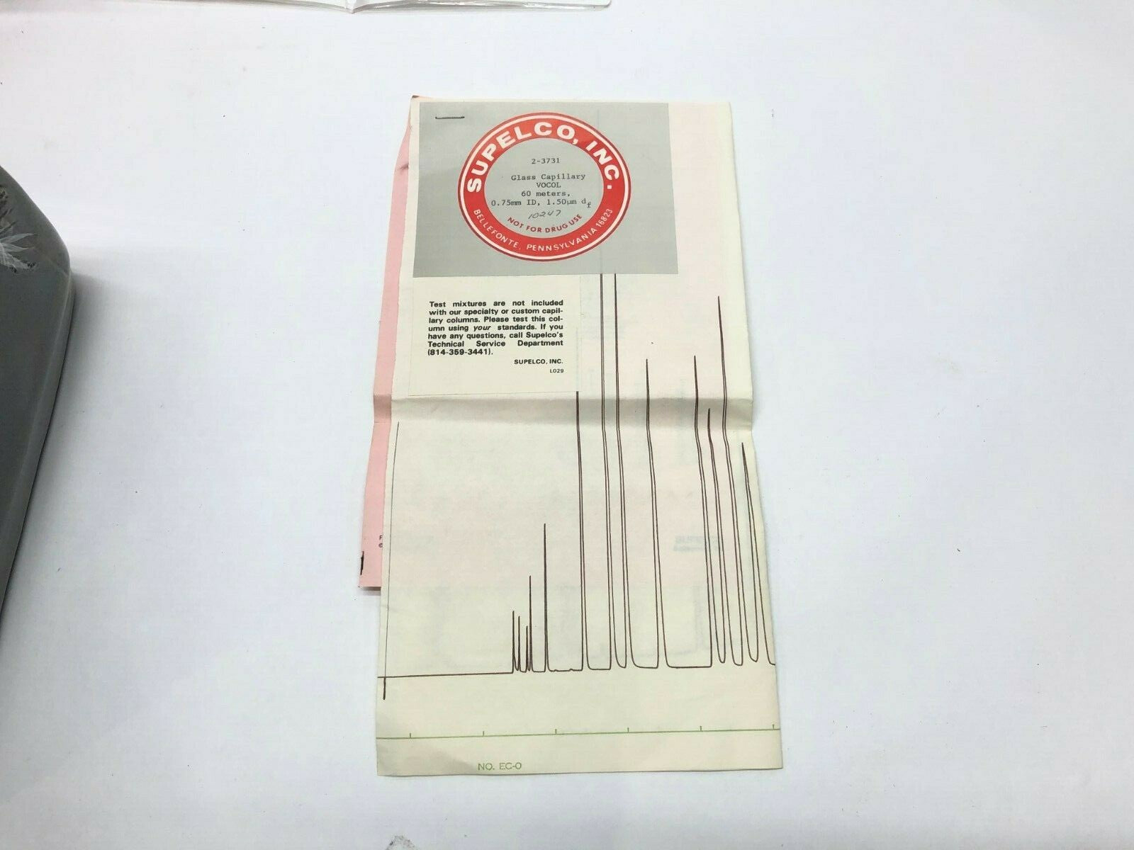 2-3731 | Supelco Glass Capillary VOCOL 60m x 0.75mm ID 1.5um Bore Column - New - Maverick Industrial Sales