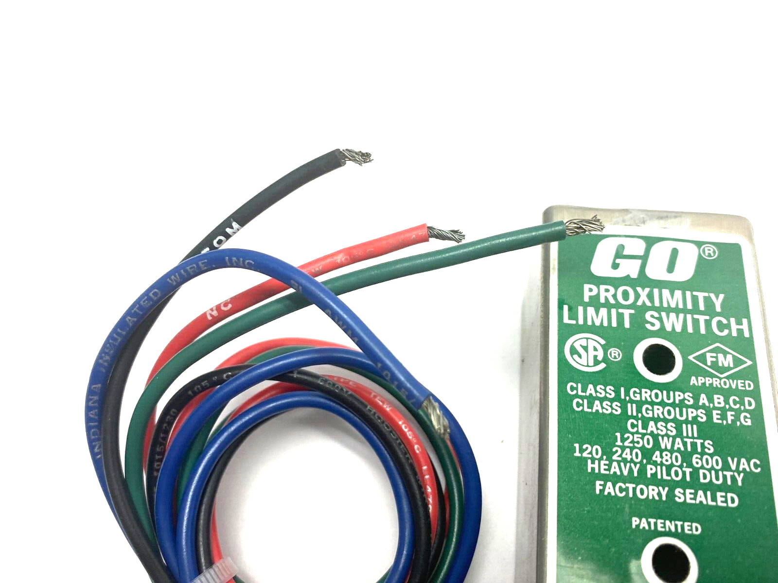 GO 112124 Heavy Pilot Duty Proximity Limit Switch 1250 Watts 120, 240, 480, 600V - Maverick Industrial Sales