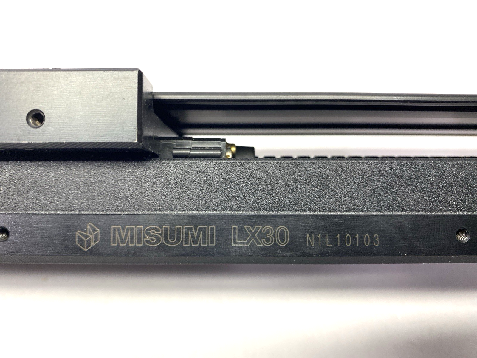 LX30 | Misumi Single Axis Actuator w/ Cover 300mm Long 54mm Table Length 80mm Wide - Used - Maverick Industrial Sales