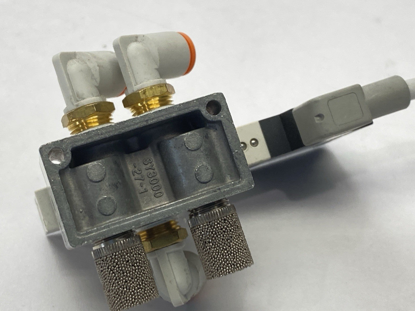 SMC SV1100-5W2U-01N 5‑Port Solenoid Valve 2‑Position Single 24VDC M12 4-Pin - Maverick Industrial Sales
