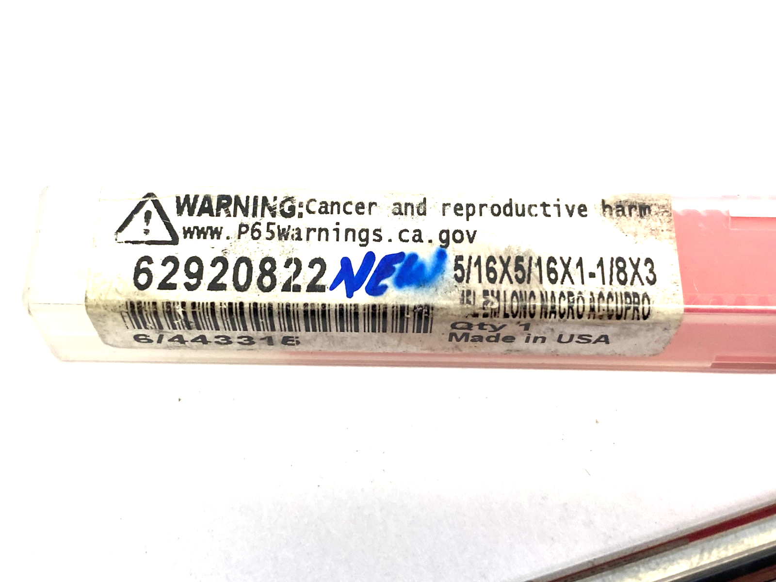 Accupro 62920822 Square End Mill: 5/16" Dia, 1-1/8" LOC, 4 Flute, Solid Carbide - Maverick Industrial Sales