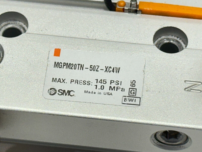 SMC MGPM20TN-50Z-XC4W Pneumatic Compact Guided Cylinder 20mm Bore 50mm Stroke - Maverick Industrial Sales