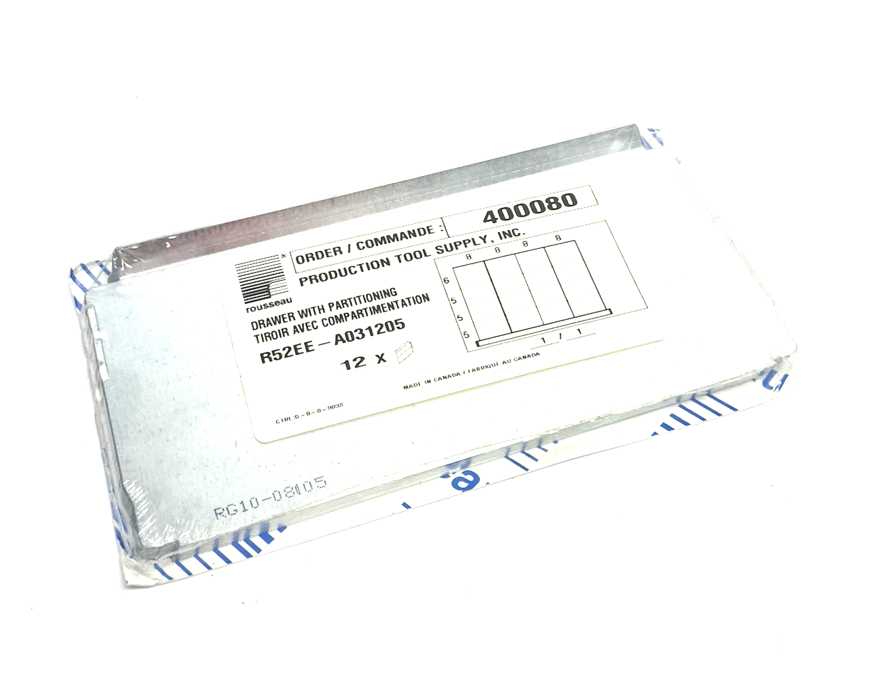Rousseau R52EE-A031205 Metal Drawer Partitioning PKG OF 12 - Maverick Industrial Sales