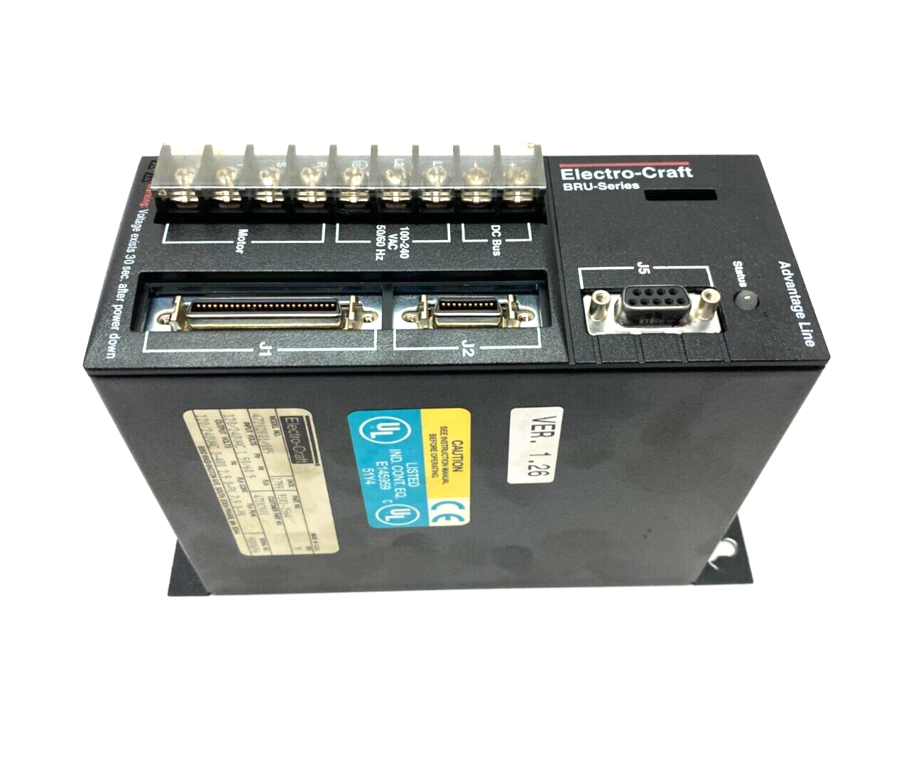 Electro-Craft 47202801/005 BRU Ser Advantage Line Servo Drive 1-Phase 9101-1564 - Maverick Industrial Sales
