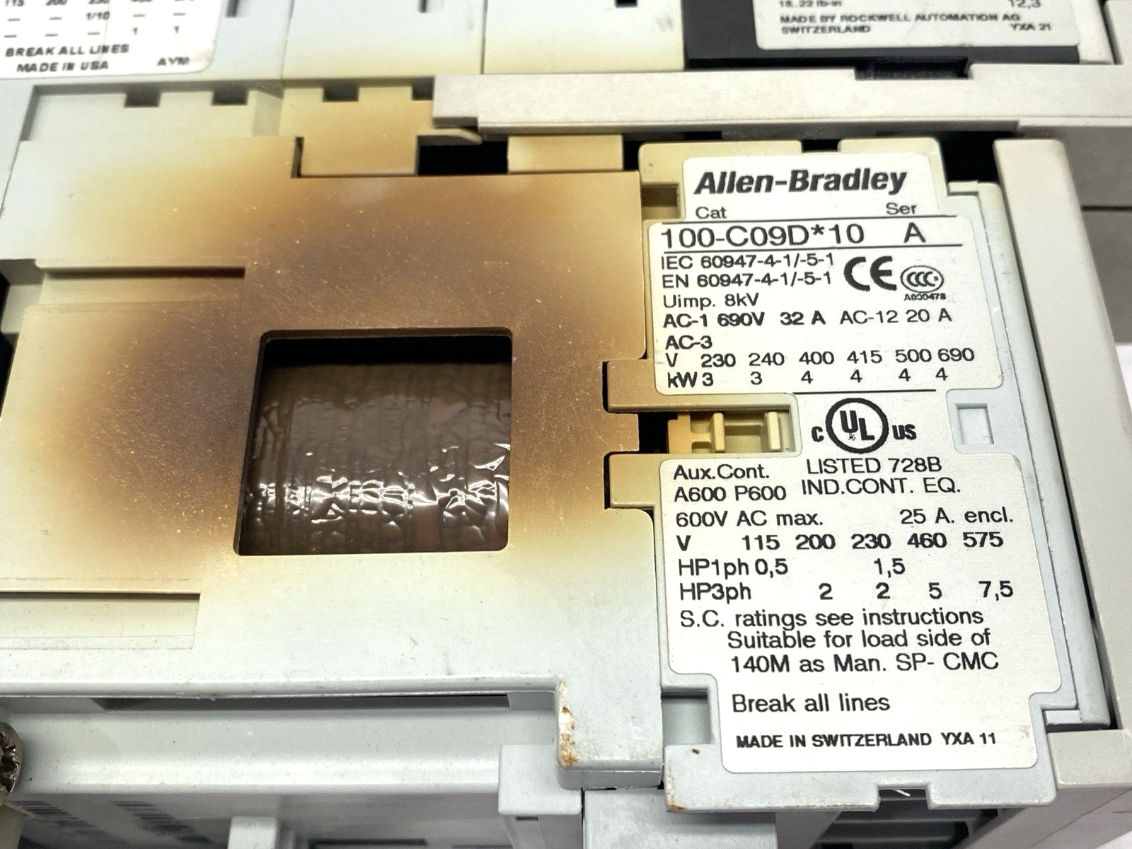 Allen Bradley 190S-ANDJ2-CB16C Ser. B Compact Starter MISSING TERMINAL BLOCK - Maverick Industrial Sales