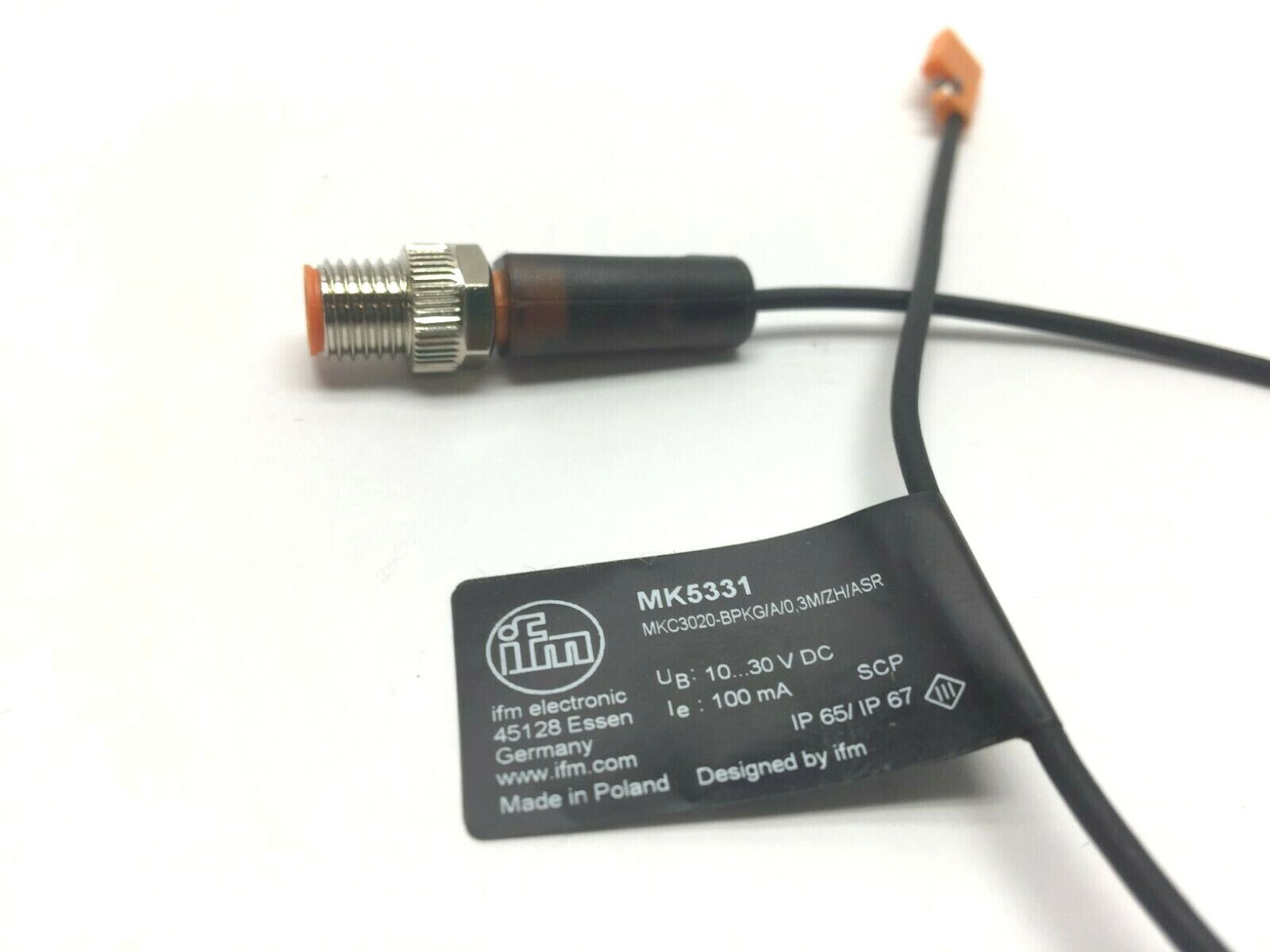 IFM MKC3020-BPKG/A/0,3M/ZH/ASR-MK5331 C Slot Cylinder Sensor - Maverick Industrial Sales