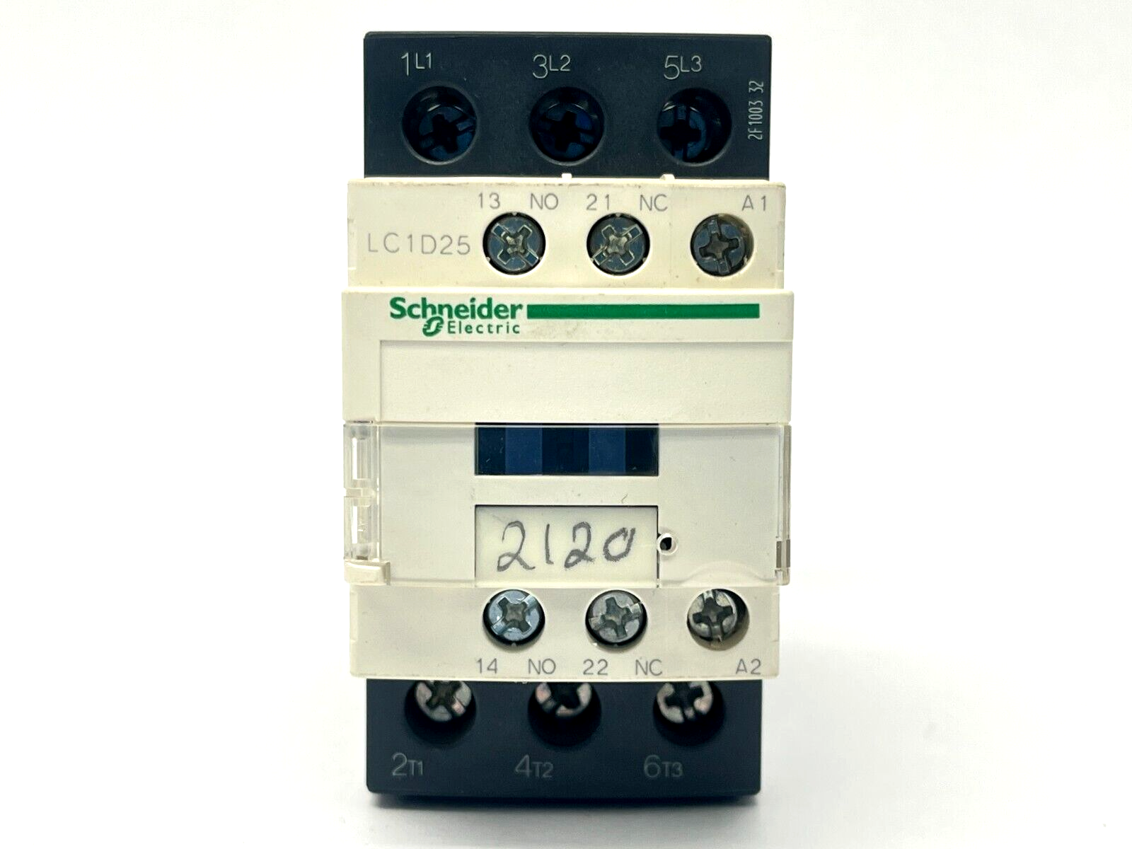 Schneider Electric LC1D25G7 Magnetic Contactor 40A 120V 3-Pole w/ Cover - Maverick Industrial Sales