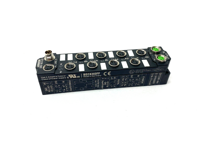 Beckhoff EP2338-1001 Digital Input Link Extension Box 8-Channel, 24VDC M8 - Maverick Industrial Sales