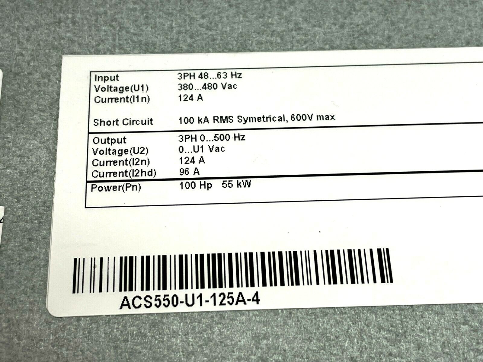 ABB ACS550-U1-125A-4 General Purpose AC Drive - Maverick Industrial Sales