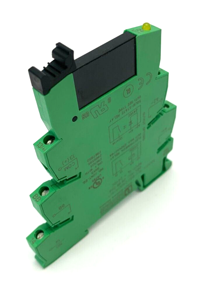 Phoenix Contact PLC-BSC-24DC/1/ACT Relay Base w/ 2966595 Contactor - Maverick Industrial Sales