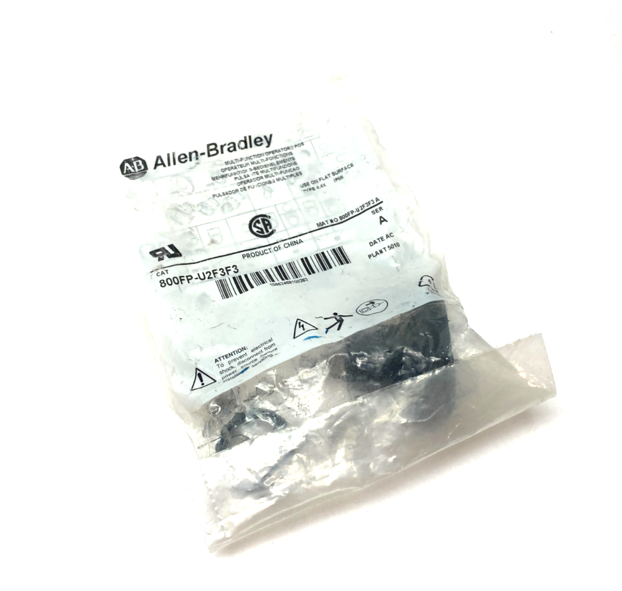 Allen Bradley 800FP-U2F3F3 Ser. A Multi-Function Operator Pushbutton 2-Pos Green - Maverick Industrial Sales