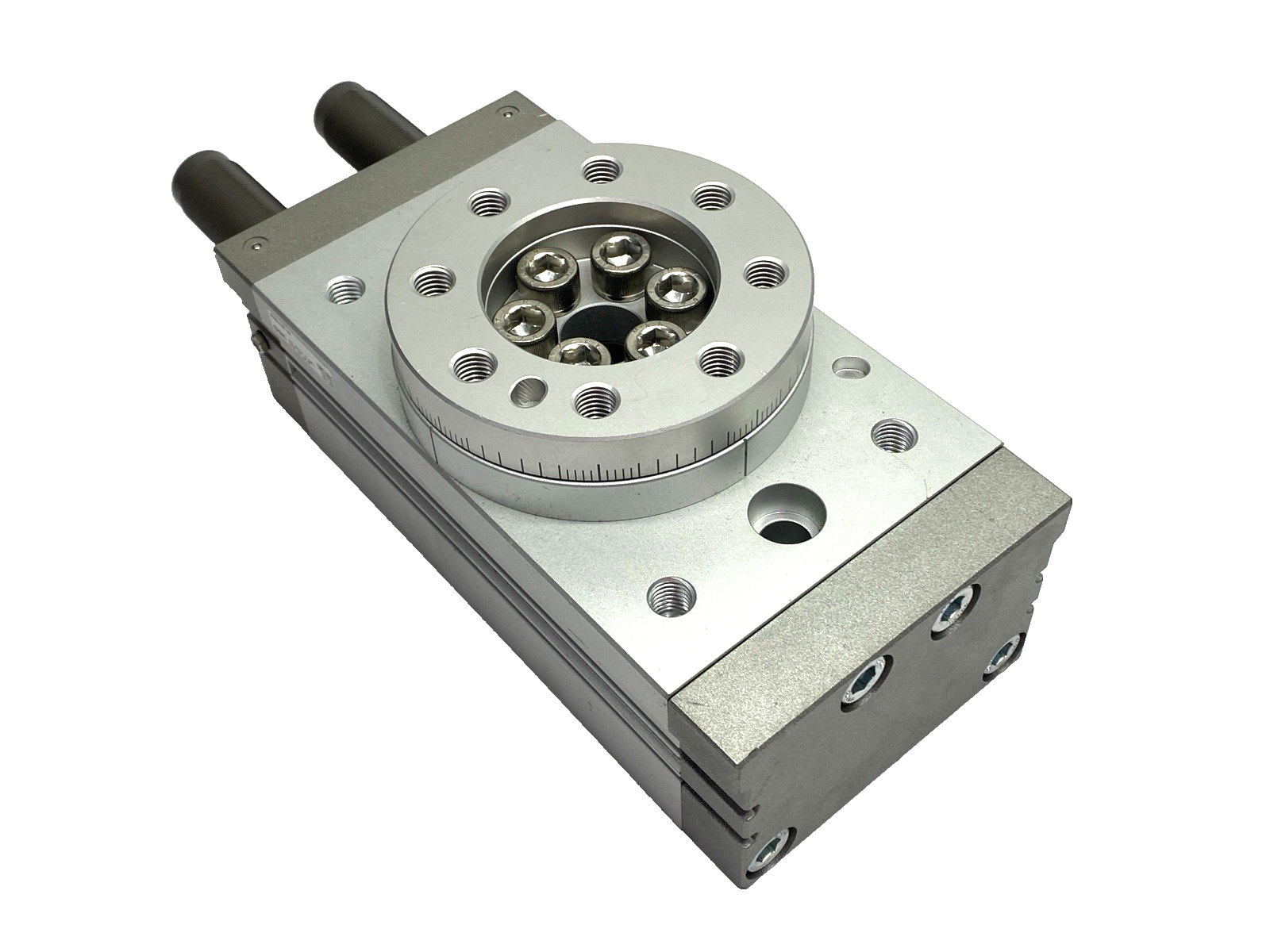 MSQB200R-XN | SMC Pneumatic Rotary Table 190 Degree Rotation SHELFWARE - New – Open box - Maverick Industrial Sales
