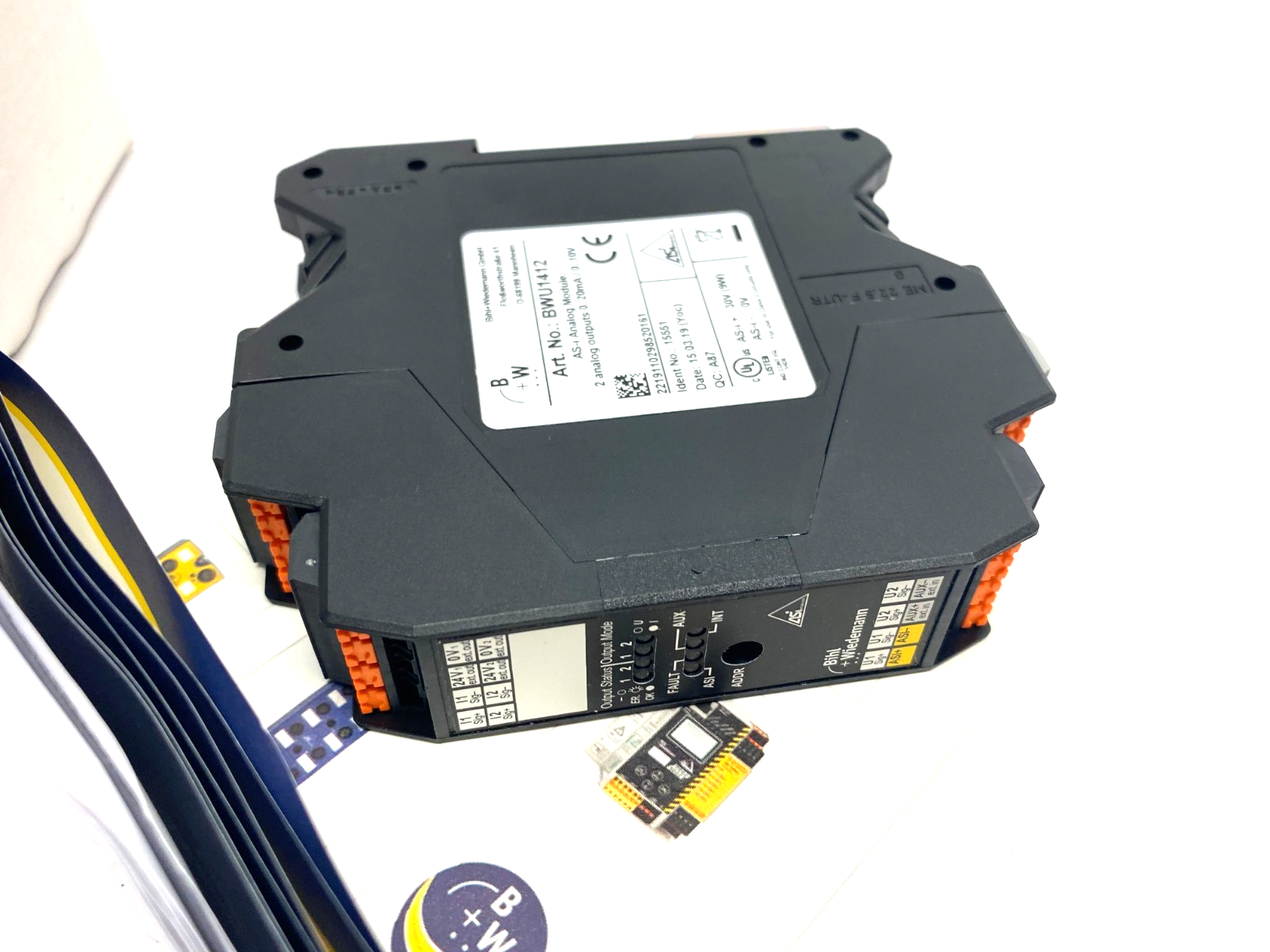 Bihl+Wiedemann BWU1412 AS-i Analog Module, 2 Analog Outputs 15551 - Maverick Industrial Sales