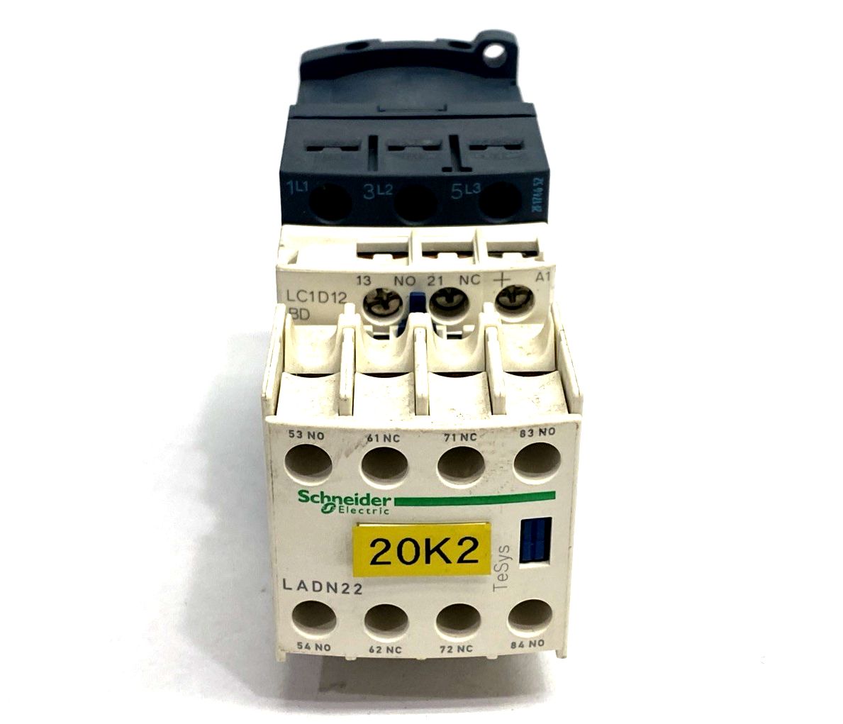 Schneider Electric LC1D12 Contactor, LAD4TBDL, LADN22 - Maverick Industrial Sales