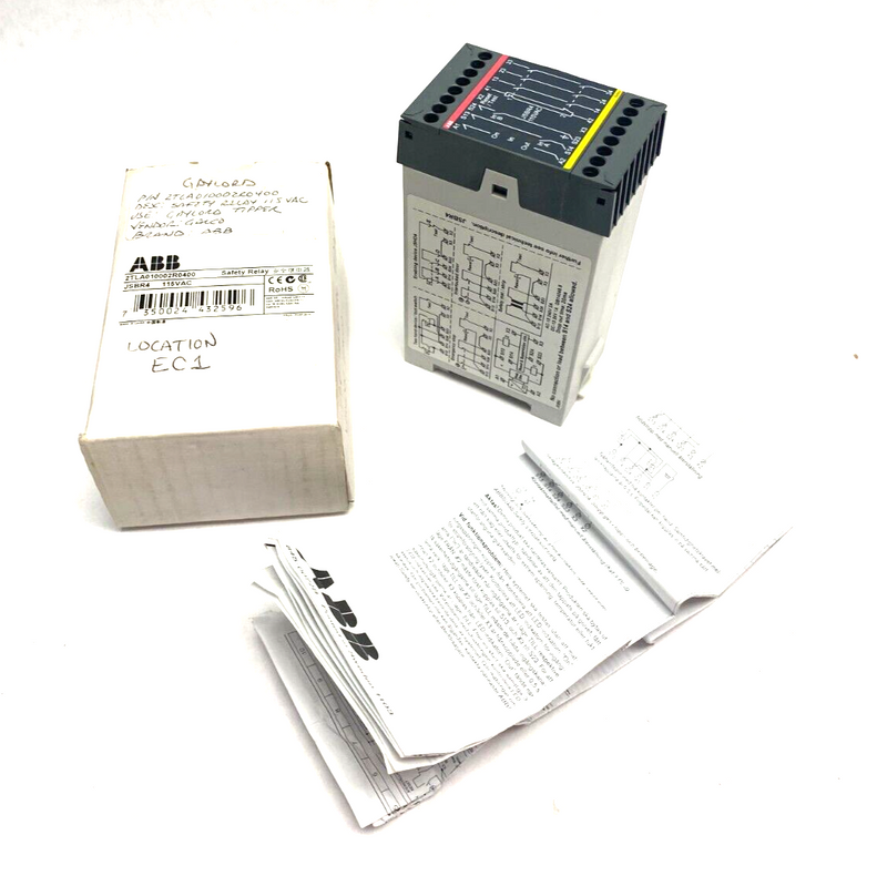 ABB 2TLA010002R0400 Jokab Safety Control Relay - Maverick Industrial Sales