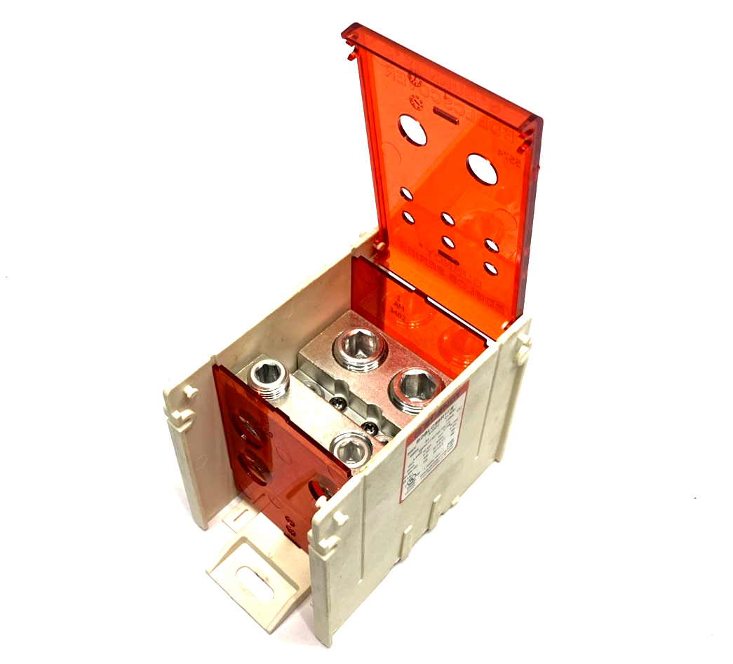 BDBLCS6R1FS | Burndy 1-Pole Finger-Safe Power Distribution Block 600V 760A - New – Open box - Maverick Industrial Sales