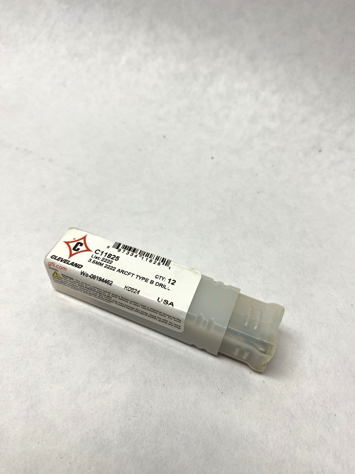 Cleveland Twist Drill C11825 3.5MM 2222 Aircraft Type B Drill LOT OF 10 - Maverick Industrial Sales