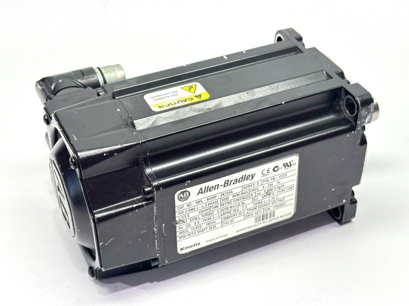 Allen Bradley MPL-B430P-SK72AA Ser A Kinetix Servo Motor 5000rpm 2.2kW 12226 - Maverick Industrial Sales