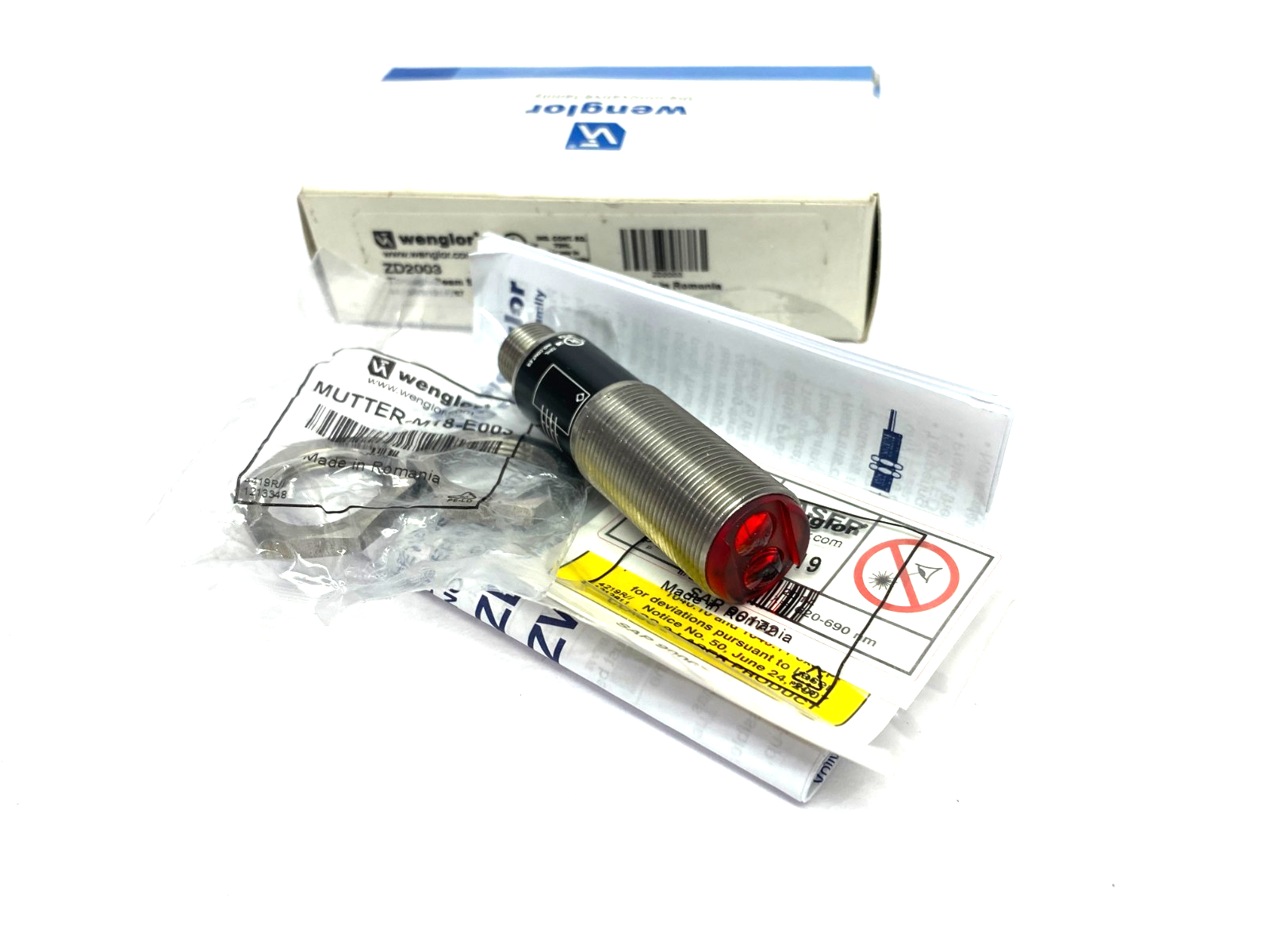 Wenglor ZD2003 Through-Beam Sensor - Maverick Industrial Sales
