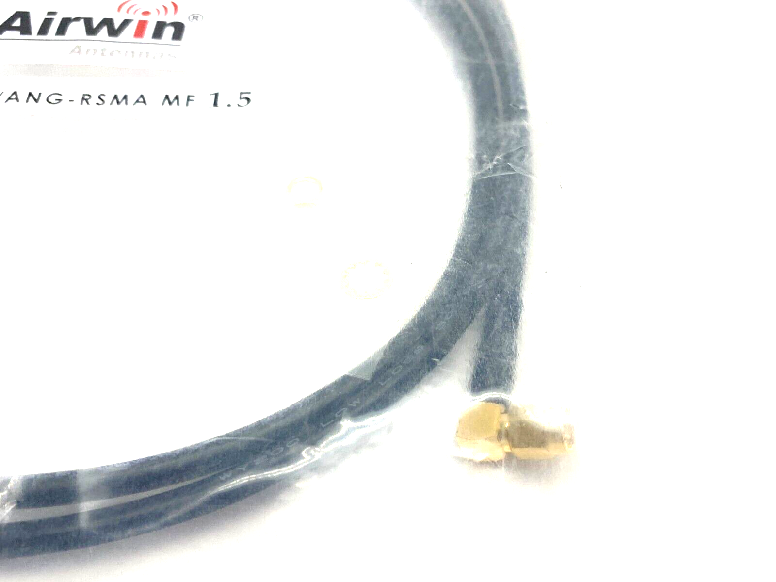 Airwin Antennas 200 RSMA/ANG-RSMA MF 1.5 Angled Coaxial Connection Cordset - Maverick Industrial Sales
