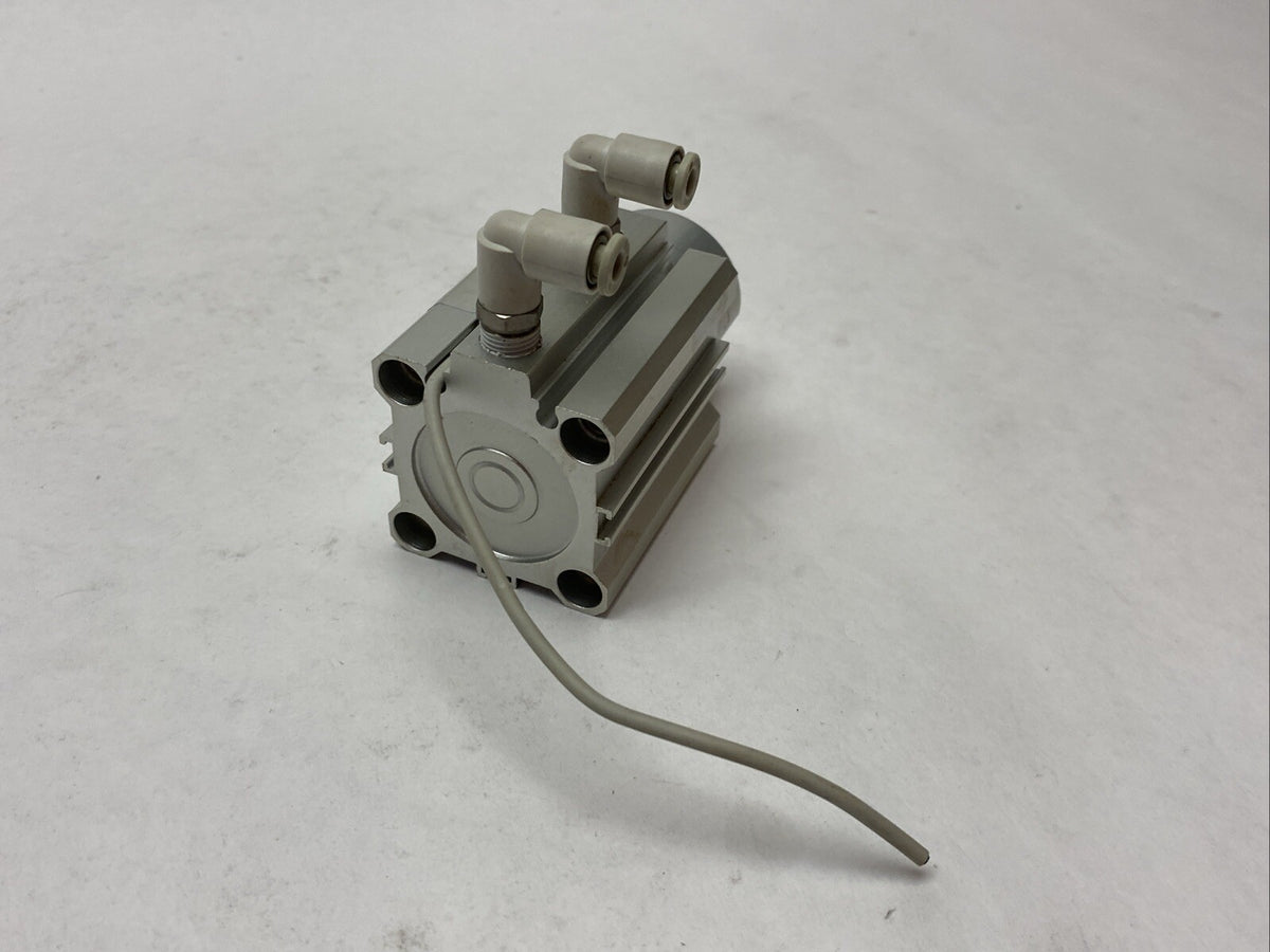 RSDQB32-10D | SMC Fixed Mount Height Stopper Cylinder 1.0MPa With D-F9PW Sensor - Used - Maverick Industrial Sales