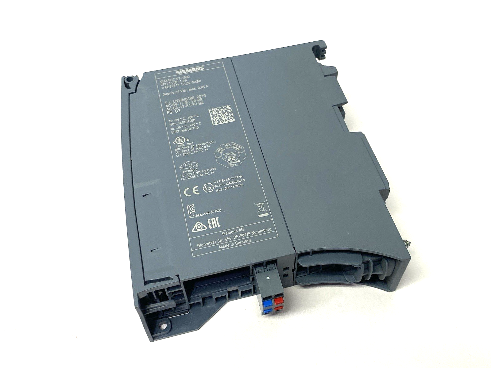 6ES7513-1FL02-0AB0 | Siemens SIMATIC S7-1500F CPU Unit 1513F-1 PN - Used - Maverick Industrial Sales