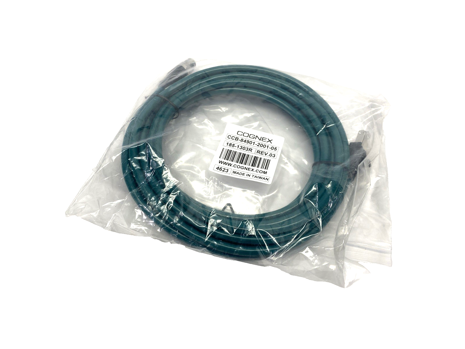 Cognex CCB-84901-2001-05 Rev. 03 Cordset M12 8-Pin Male To RJ45 5m 185-1303R - Maverick Industrial Sales